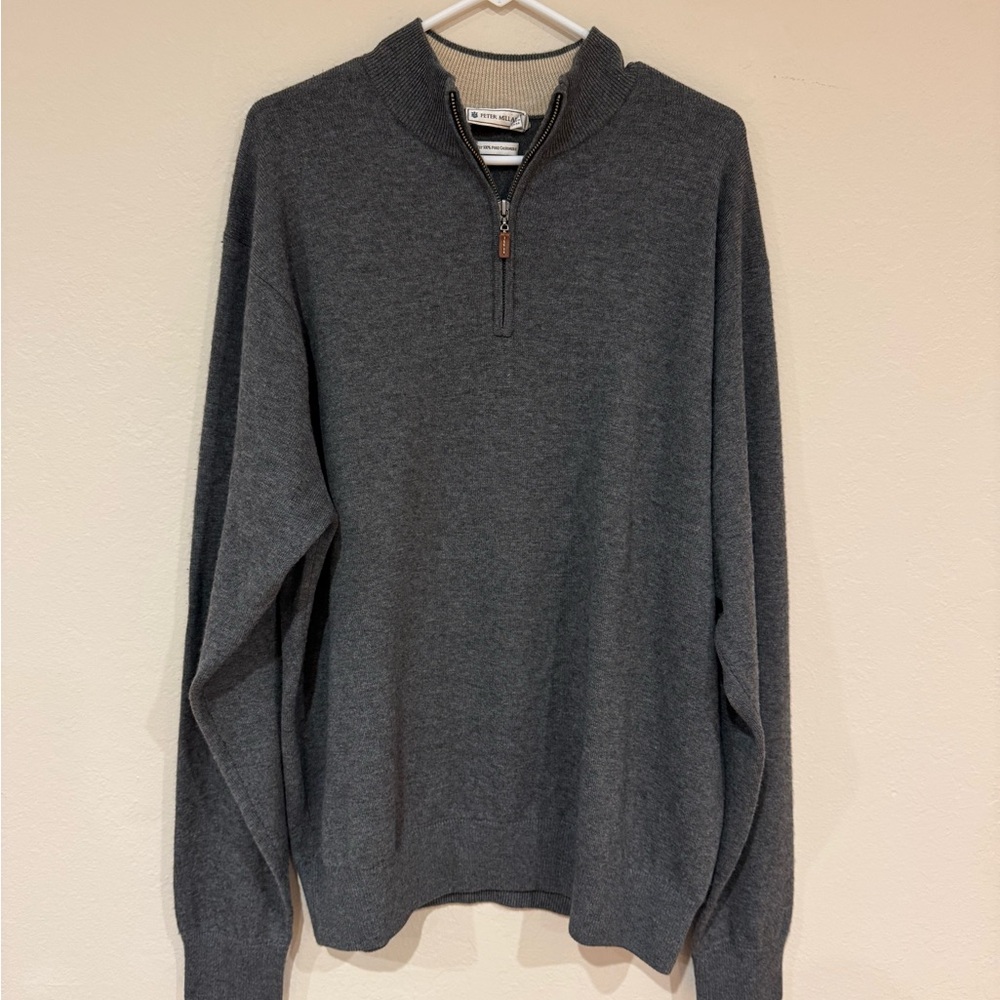 4-Ply 100% Cashmere Quarter Zip | Peter Millar | Sz XL Men's